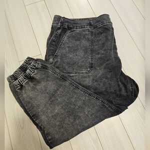 Womens plus size 3X black jeans joggers DC Jeans soft
